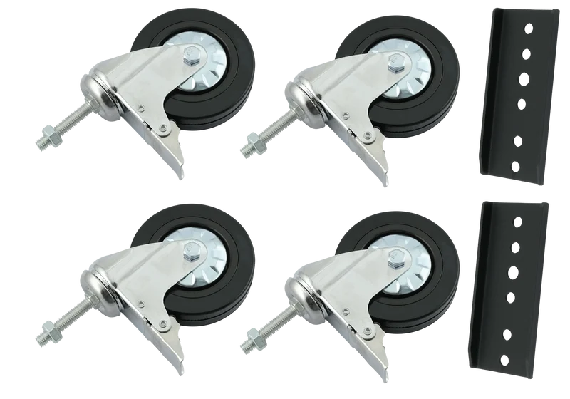 EcoFlow Rollenkit passend zur EcoFlow Halterung für Solarpanele, verstellbar, hängend und stehend