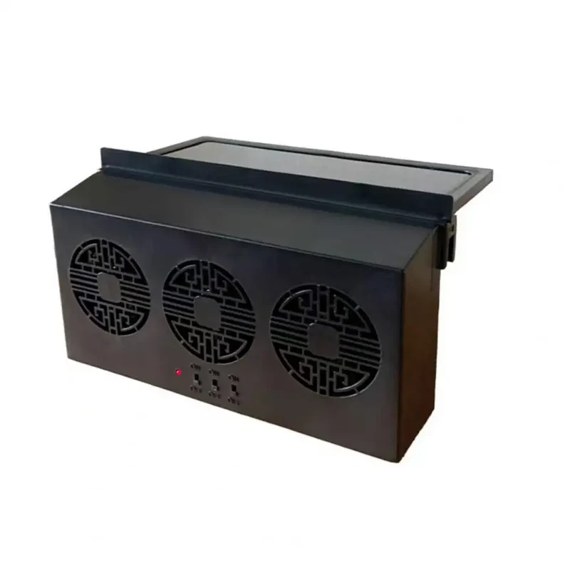 1 Set Automatic Solar Car Fan Low Noise Cool Car Solar Powered USB Exhaust Fan Auto Window Ventilation Fan Car Gills Cooler