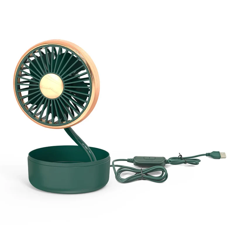 USB Fan 360 Degree Rotation Portable And Rechargeable Fan Portable Table Cooling Fan Silent And Personal For Home Office Car