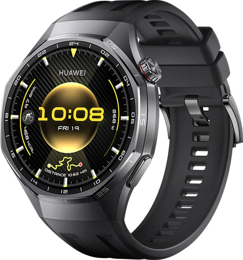Huawei Watch GT 6 Pro Smart Watch, 46mm, Upto 21 Days Battery Life, Smart Watches with 100+ Sports Mode, Cycling, iOS & Android Compatible, Health Monitoring (Black Strap)