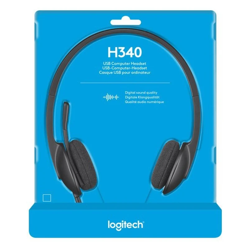 Logitech Headset Stereo, Retail LOGITECH H340 USB