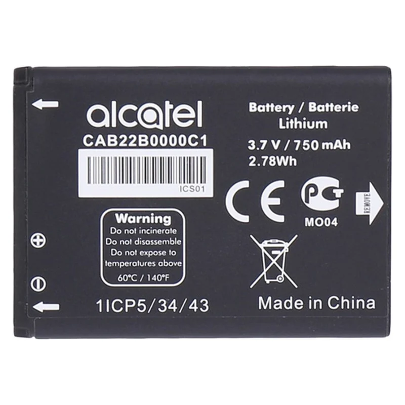 Alcatel Akku 2010 CAB22B0000C1 3,7V 750mAh