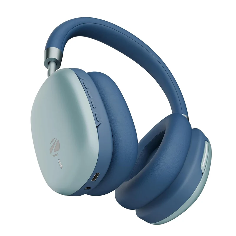 Zebronics Silencio 200T Wireless Headphones, Hybrid ANC 48dB, Upto 100Hrs Playback, 40mm Drivers, Dual Mic ENC, BT v6.0, Gaming Mode, Dual Pairing, Touch Controls, App Support, AUX