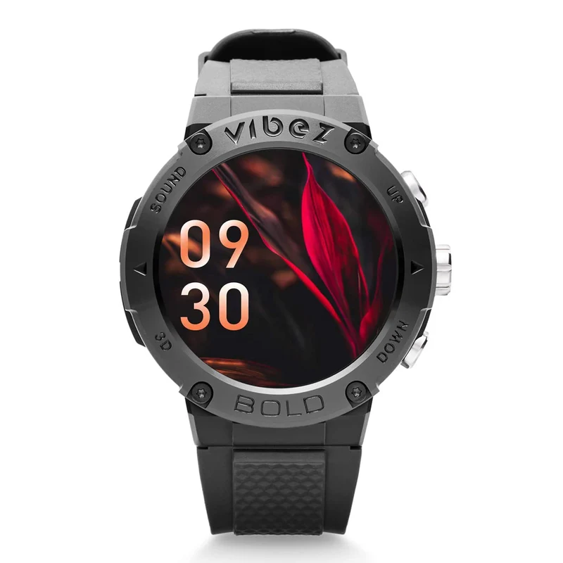 Vibez by Lifelong Bold Smartwatch For Men Bluetooth Calling 1.32" HD Display|24x7 Heart Rate & SpO2 Tracking|Sports Mode|Sleep Monitor|IP67|7 days Battery Backup