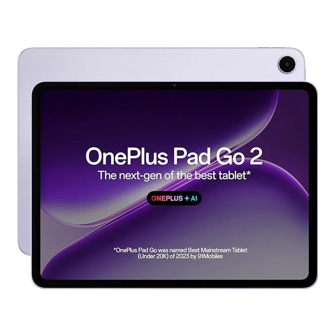 OnePlus Pad Go 2, 30.73 cm (12.1 inch) 2.8K Display, Dolby Vision™, 120Hz Refresh Rate, Quad Speakers, AI, 10050 mAh Battery, Wi-Fi Tablet, 8GB RAM 256 GB Storage, Shadow Black