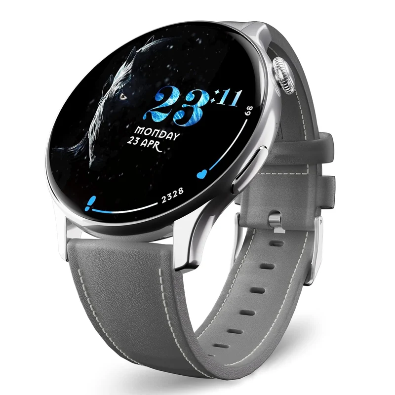 Pebble Game of Thrones Limited Edition Luxury Smartwatch - 1.43” (3.63 cm) Amoled Always-On Display, Feather Touch, Bluetooth Calling, Responsive Watch Faces, 24/7 Health Suite, AI Voice Assistance