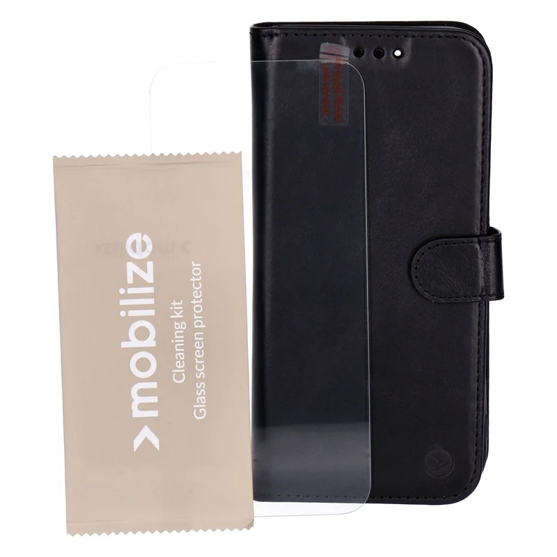 Mobilize Leder Wallet schwarz passend für iPhone 16 Pro Max