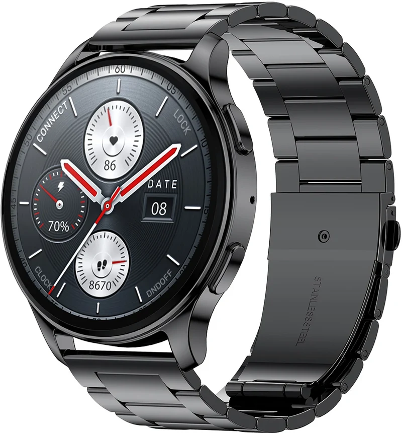 Amazfit Pop 3R Smart Watch,1.43" AMOLED Display, Bluetooth Calling, SpO2, 12-Day Battery Life, AI Voice Assistance, 100 Sports Modes, 24H HR Monitor, Music Control