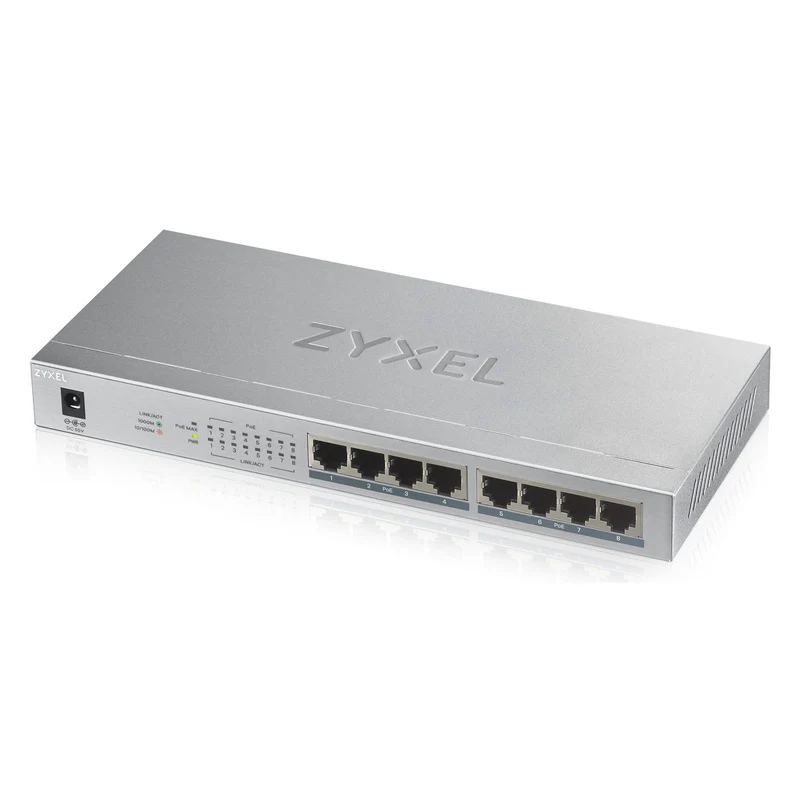 Zyxel GS1008HP Unmanaged Gigabit Ethernet (10/100/1000) Power over Ethernet (PoE) Grau