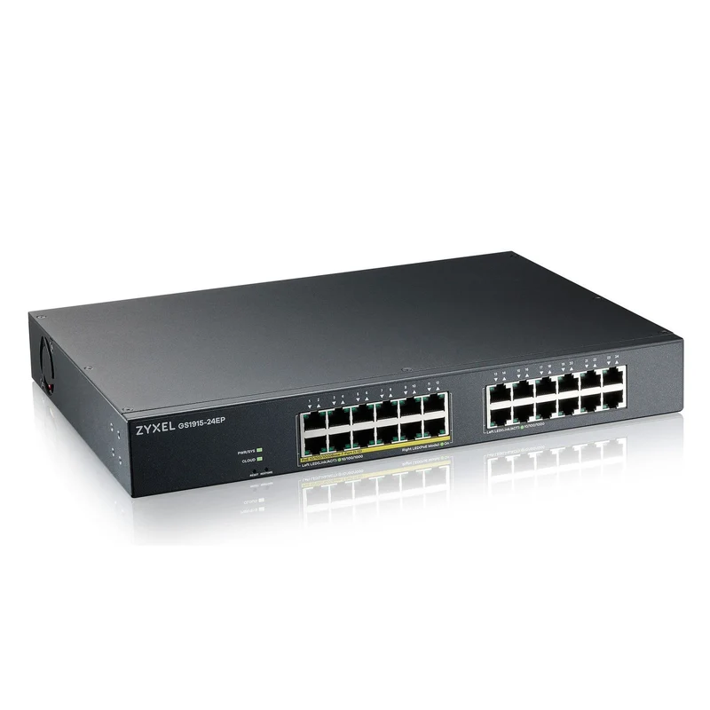 Zyxel GS1915-24EP Managed L2 Gigabit Ethernet (10/100/1000) Power over Ethernet (PoE) 1U Schwarz