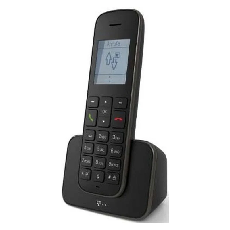 Telekom Deutschland DECT-Telefon schnurlos int.Anrufbeantworter Sinus A 207 schwarz