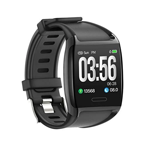LCARE Watch Activity Tracker, Heart Rate Monitor, Smart Activity Tracker, Alert for Android and iPhone (Black)
