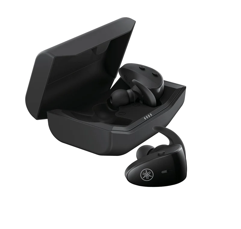 Yamaha Audio TW-ES5A True Wireless Sports in Ear Earbuds | True Sound, Bluetooth, aptX Adaptive, Secure Fit, Waterproof IPX7,Built-in Microphones for Clear Voice Calls