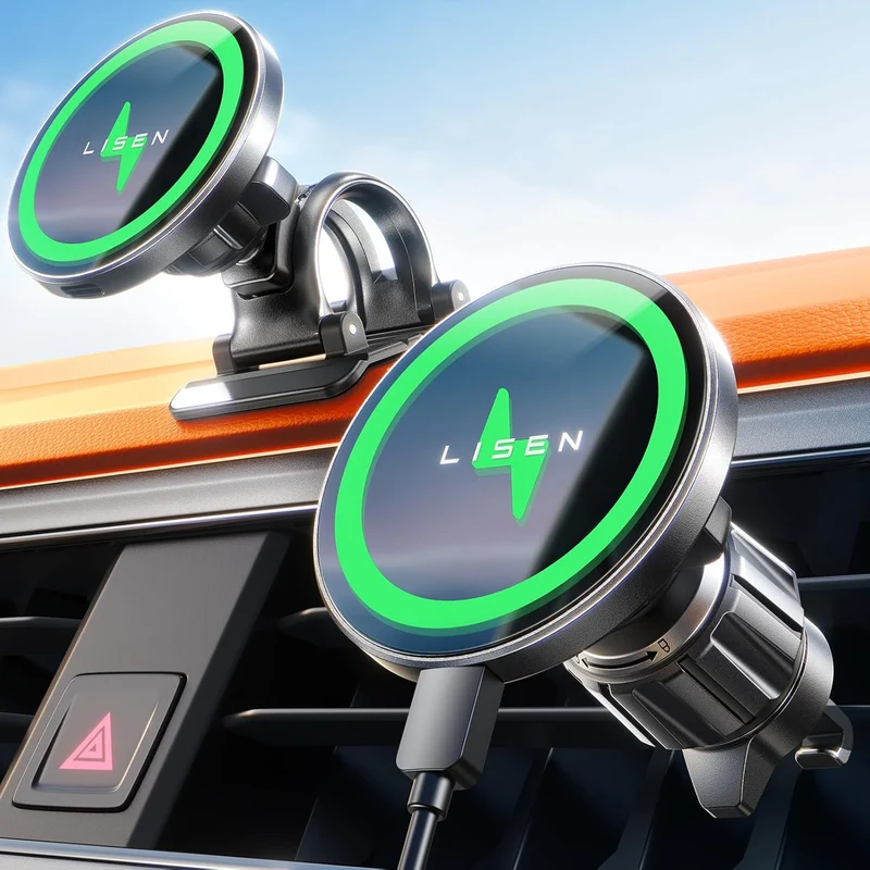LISEN für Magsafe KFZ-Halterung 15 W Handyhalter Auto