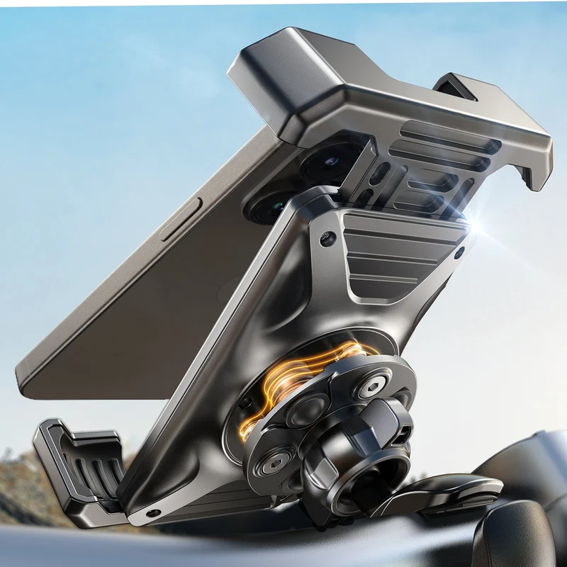 LISEN Motorrad-Handyhalterung [Antivibration], 2024 verbesserte Version