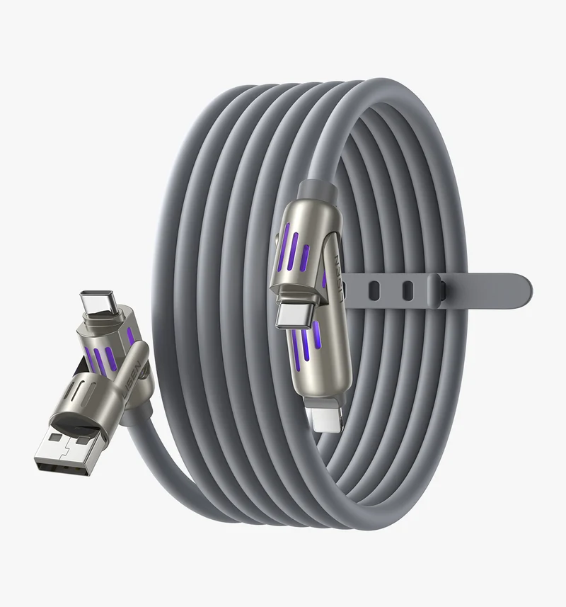 LISEN iPhone 17 240W 4-in-1 USB-C Kabel [6,6FT]