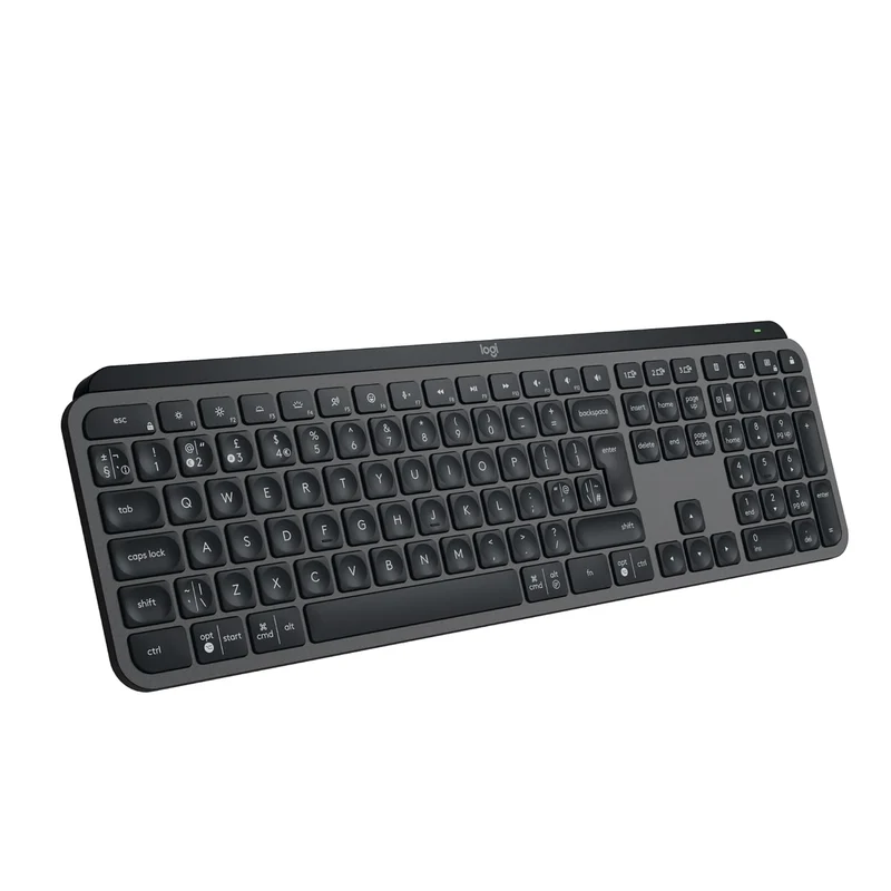Logitech MX Keys S Wireless Keyboard, Low Profile, Fluid Precise Quiet Typing, Programmable Keys, Backlighting, Bluetooth, USB C Rechargeable, for Windows PC, Linux, Chrome, Mac - Pale Grey