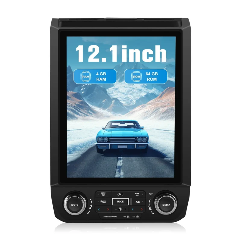 AWESAFE 13 Car Stereo with Wireless CarPlay & Android Auto GPS for Ford F150 - . " T Style Sc 2015-2021