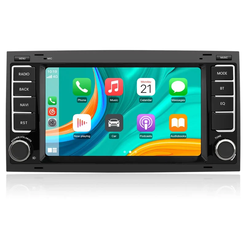 AWESAFE Android 13 Autoradio pour VW Touareg Transporter T5 Multivan,Écran Tactile 7" HD,Carplay,Android Auto,GPS,Bluetooth,WiFi,USB,RDS,FM [2Go+32Go]