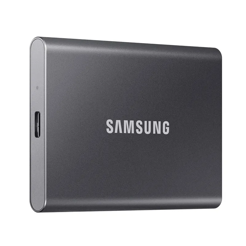 Samsung T7 Portable SSD, 4TB External Solid State Drive, Speeds Up to 1,050MB/s, USB 3.2 Gen 2, Reliable Storage for Gaming, Students, Professionals, MU-PC4T0T/WW, Gray