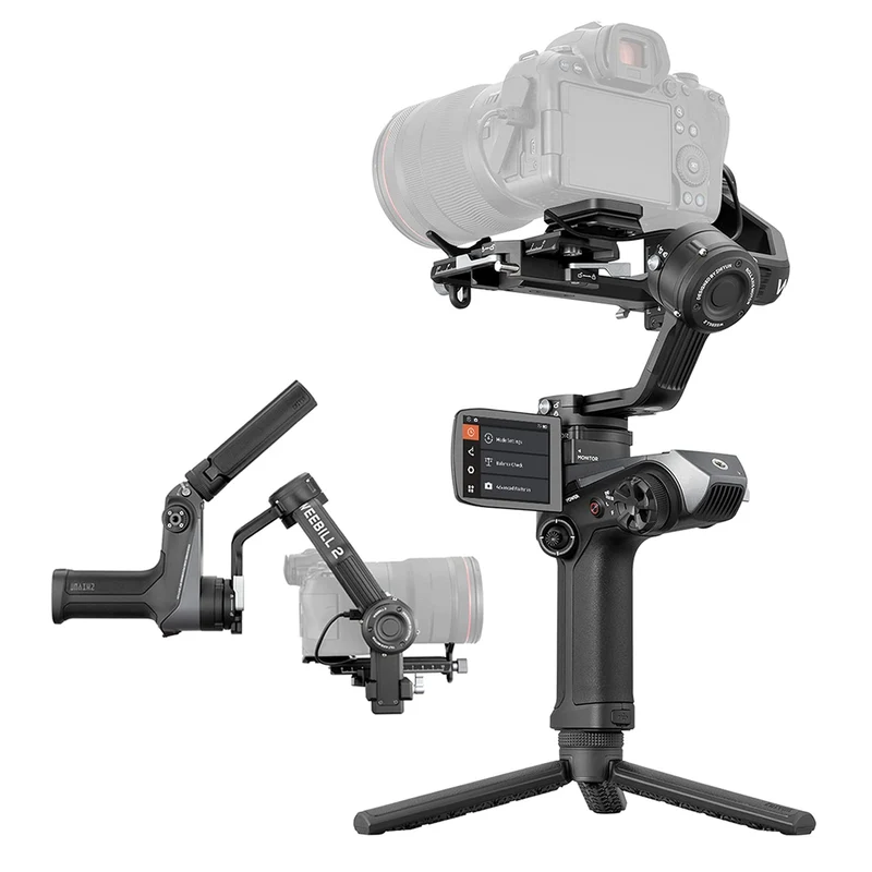zhiyun Weebill 2 Camera Stabilizer, Handheld 3-Axis Gimbal (with 2 Years ZHIYUN India Official Warranty) for DSLR and Mirrorless Camera with Flip-Out Touch Screen 4Kg Tested Payload