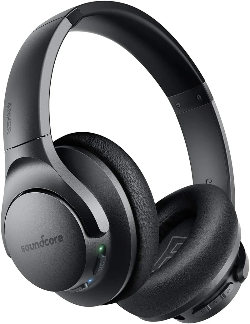 Anker Soundcore Life Q20 Hybrid Active Noise Cancelling Headphones, Wireless Over Ear Bluetooth Headphones, 40H Playtime