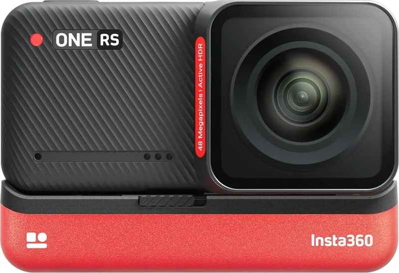 Insta360 ONE RS – Waterproof Action Camera with Interchangeable Lenses, 48MP Photo, Active HDR, AI Editing