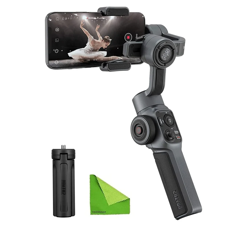 Zhiyun Smooth 5 3-Axis Focus Pull & Zoom Capability Handheld Gimbal Stabilizer (Joystick Missing)