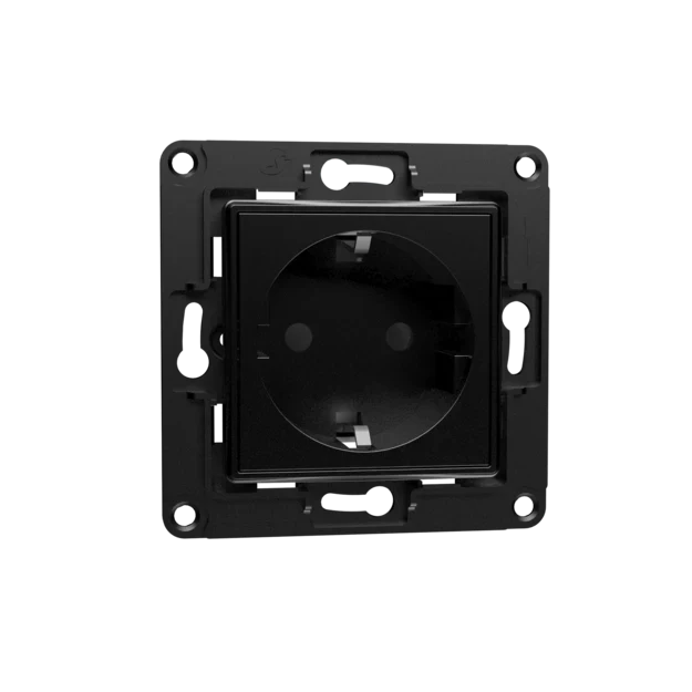 Shelly Wall Socket EU Black