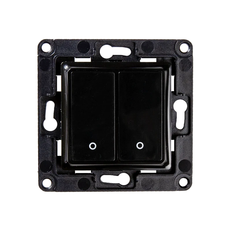 Shelly Wall Switch with 2 Buttons Black