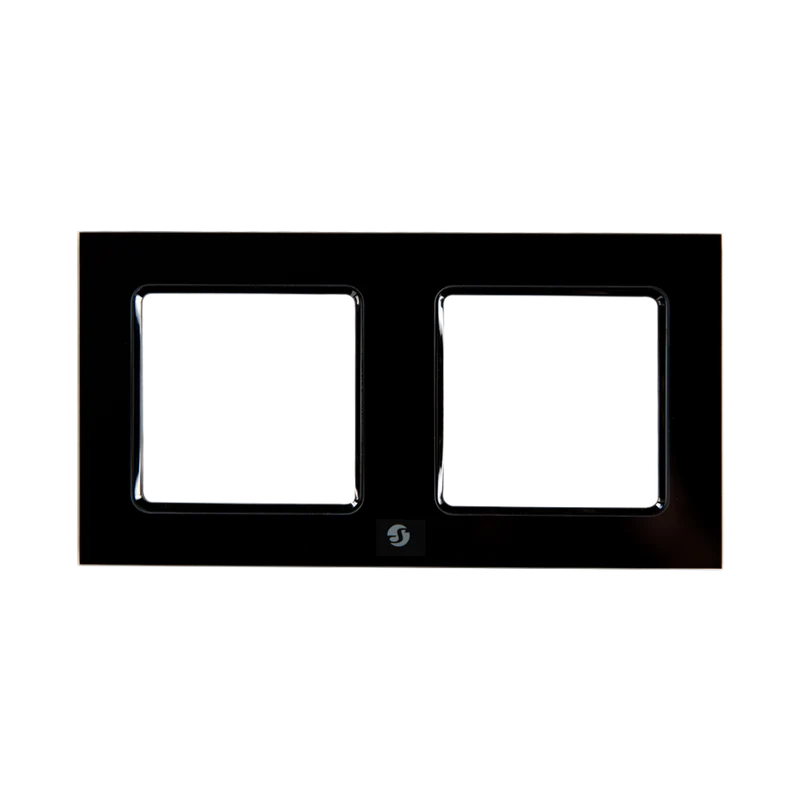 Shelly Frame for Wall Switch Black x2