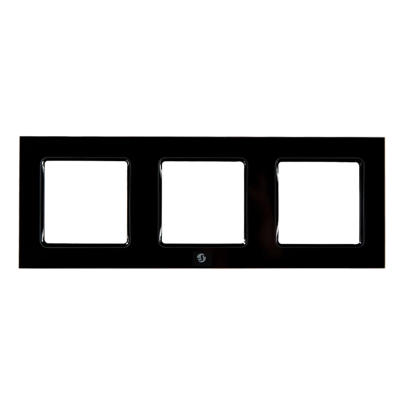 Shelly Frame for Wall Switch Black x3