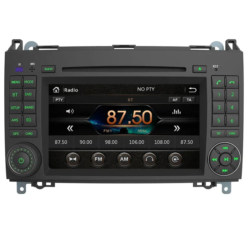 AWESAFE Autoradio für Mercedes-Benz A Klasse/B Klasse/Vito/Viano/Sprinter Unterstützt DAB+ Bluetooth CD DVD RDS Radio 2 Din 7 Zoll Bildschirm