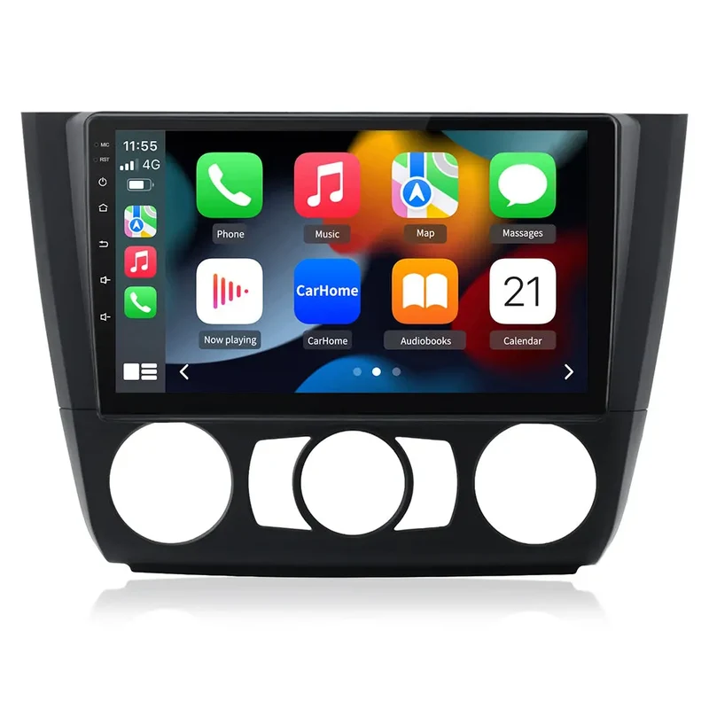 AWESAFE Android 13 Autoradio 9 Zoll Bildschirm für BMW 1 er E81/E82/E87/E88 2004-2011 ,mit Navi Bluetooth WiFi FM RDS Radio Carplay/Android Auto