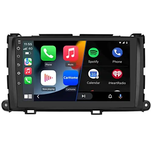 AWESAFE Car Radio Stereo with Wireless CarPlay & Android Auto GPS Bluetooth WiFi for Toyota Sienna 2011-2014