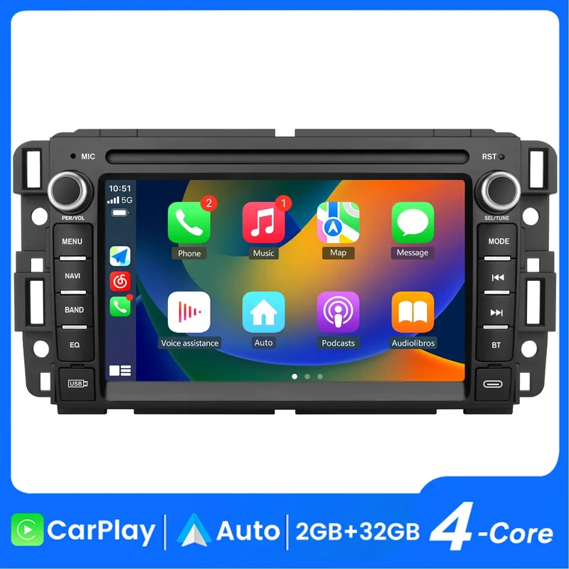 AWESAFE Car Stereo 7 Inch for Chevrolet Silverado Tahoe GMC Sierra Yukon Inch Touch Screen Android Silverado 1500 Radio 2007-2013