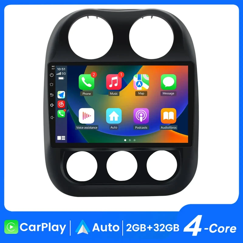 AWESAFE Android 13 Car Stereo for Jeep Patriot Compass - .In 2010-2016
