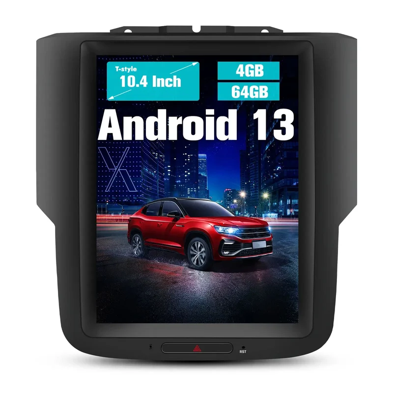 AWESAFE T Style Car Radio Stereo 10.4 Inch for Dodge Ram 2013-2018