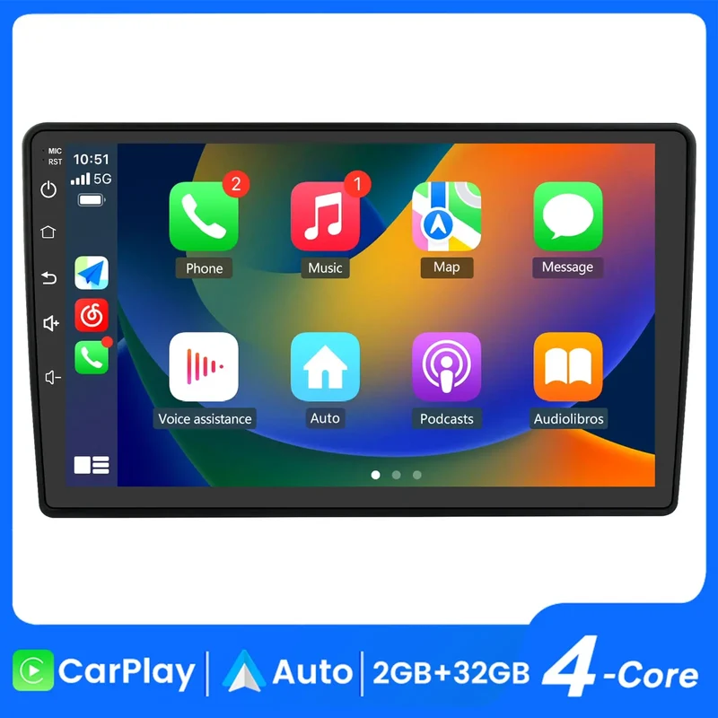 AWESAFE Android 13 Car Radio Stereo 10 Inch with CarPlay for Jeep Wrangler JK Compass 2005-2022