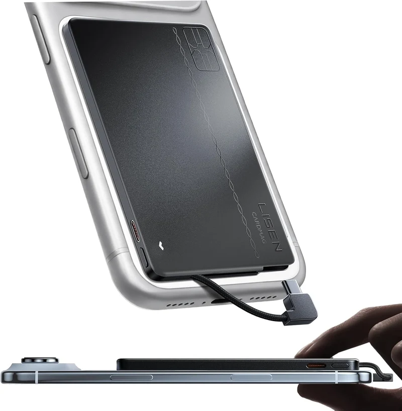 LISEN Ultra-Slim 0.2'' Charge Card Powerbank