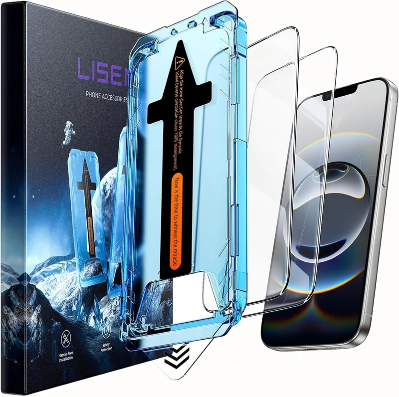 LISEN 2er-Pack Displayschutzfolie für iPhone 16E / iPhone 14 / iPhone 13
