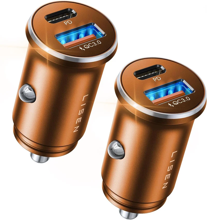 LISEN 54W Auto-Handy-Ladegerät USB C, Zigarettenanzünder-Adapter