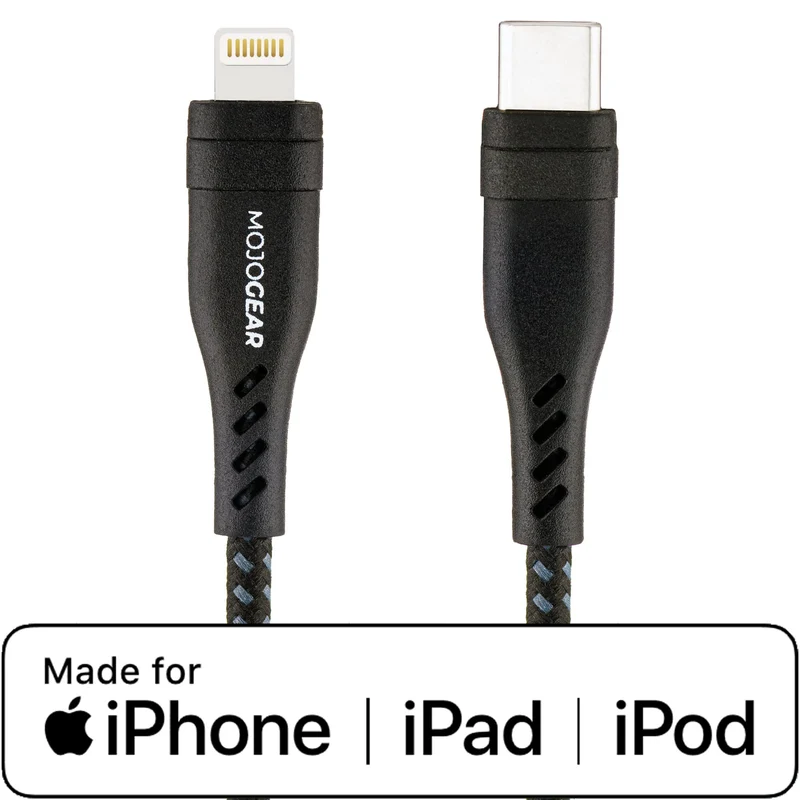 MOJOGEAR Apple Lightning auf USB-C Kabel Extra Stark