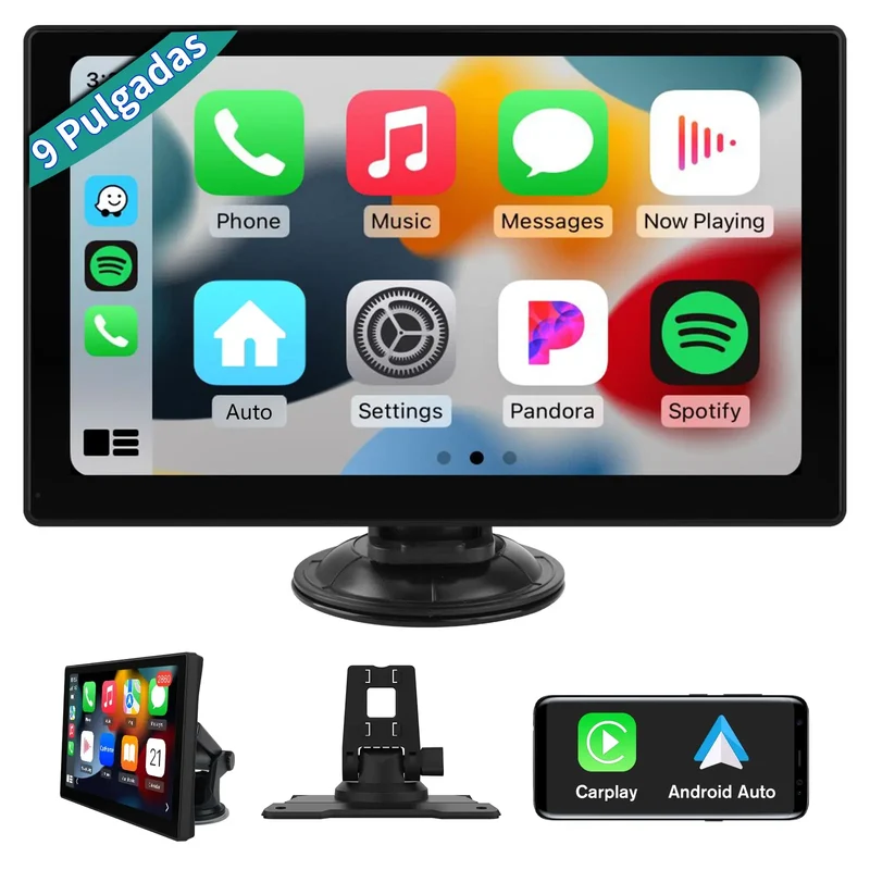 AWESAFE Android Car Stereo Para Renault Sistema Actualización de Radio de Pantalla Táctil con Carplay Inalámbrico Android Auto, Soporte Bluetooth WiFi Navegación GPS