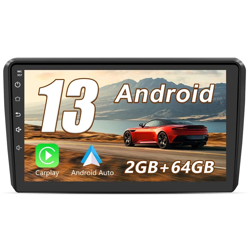 AWESAFE Android Car Stereo Para Audi A3 2006-2012 Sistema Actualización de Radio de Pantalla Táctil con Carplay Inalámbrico Android Auto, Soporte Bluetooth WiFi Navegación GPS