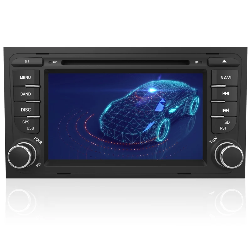 AWESAFE Android Car Stereo Para Audi Sistema Actualización de Radio de Pantalla Táctil con Carplay Inalámbrico Android Auto, Soporte Bluetooth WiFi Navegación GPS