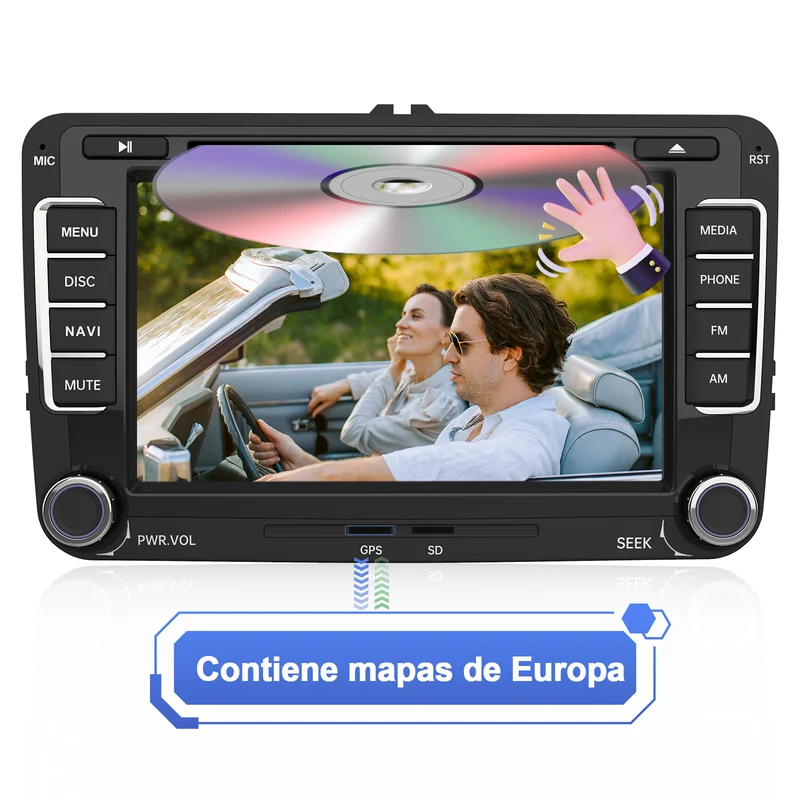 AWESAFE Android Car Stereo Para Golf Sistema Actualización de Radio de Pantalla Táctil con Carplay Inalámbrico Android Auto, Soporte Bluetooth WiFi Navegación GPS