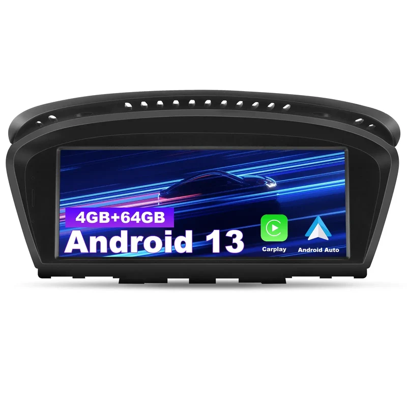 AWESAFE Android Autoradio Stereo Para BMW Serie 5 E6O/E61/E63/E64 Actualización de Radio de Pantalla Táctil con Carplay Inalámbrico Android Auto, Soporte Bluetooth WiFi Navegación GPS