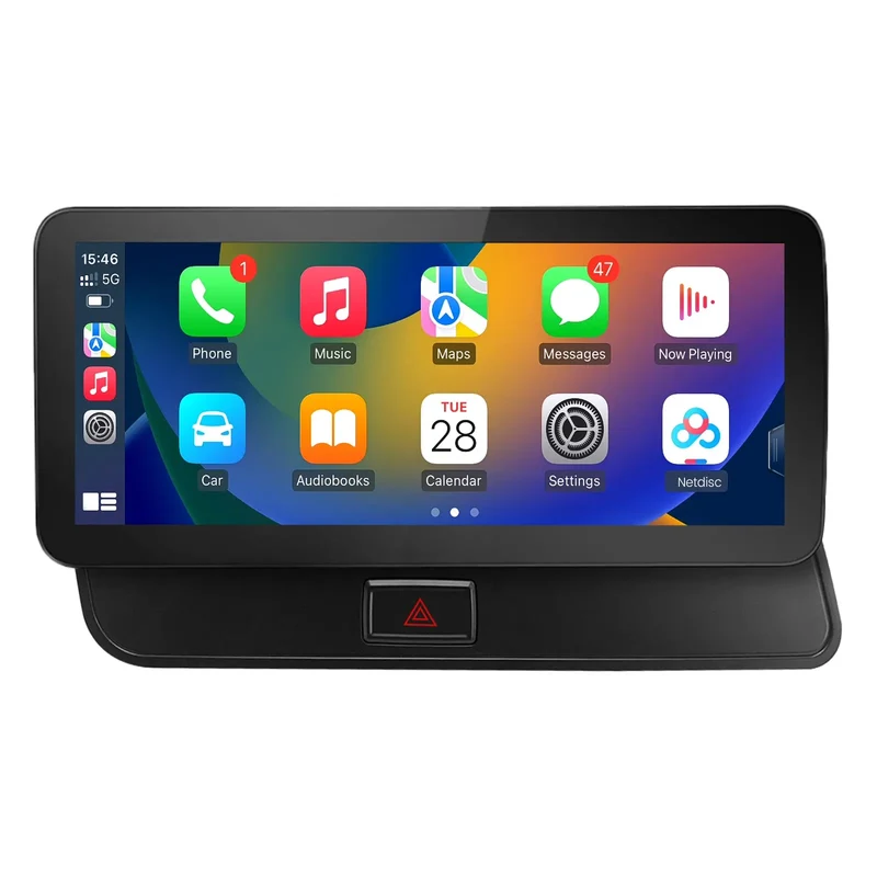 AWESAFE Android Car Stereo Para Audi 05 2013-2016 Sistema Actualización de Radio de Pantalla Táctil con Carplay Inalámbrico Android Auto, Soporte Bluetooth WiFi Navegación GPS