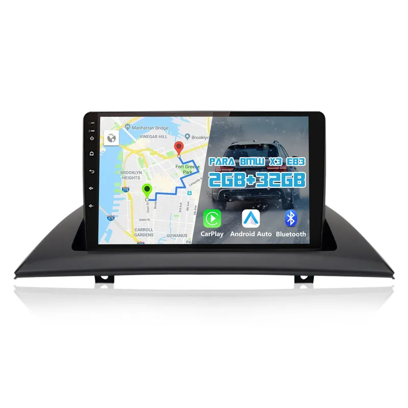 AWESAFE Android Car Stereo Para BMW X3 E83 (2004-2012) Sistema Actualización de Radio de Pantalla Táctil con Carplay Inalámbrico Android Auto, Soporte Bluetooth WiFi Navegación GPS